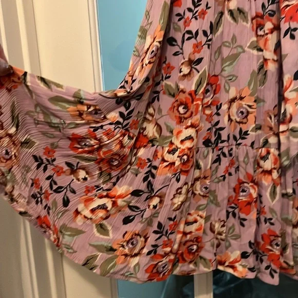 Takara🌺Floral V-Neck Midi Dress - Multicolor SzM~ Like New☀️🎉 - Picture 3 of 6